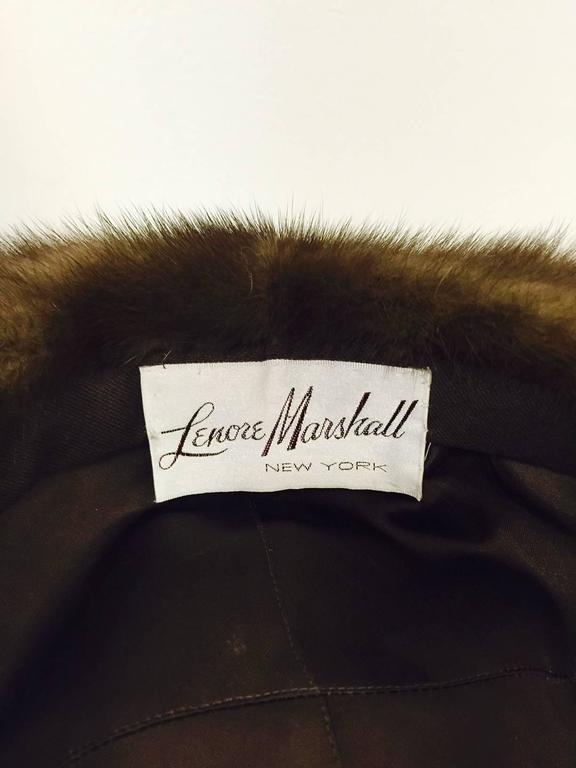 Luxurious Lenore Marshall Brown Mink Hat at 1stDibs | lenore marshall hats