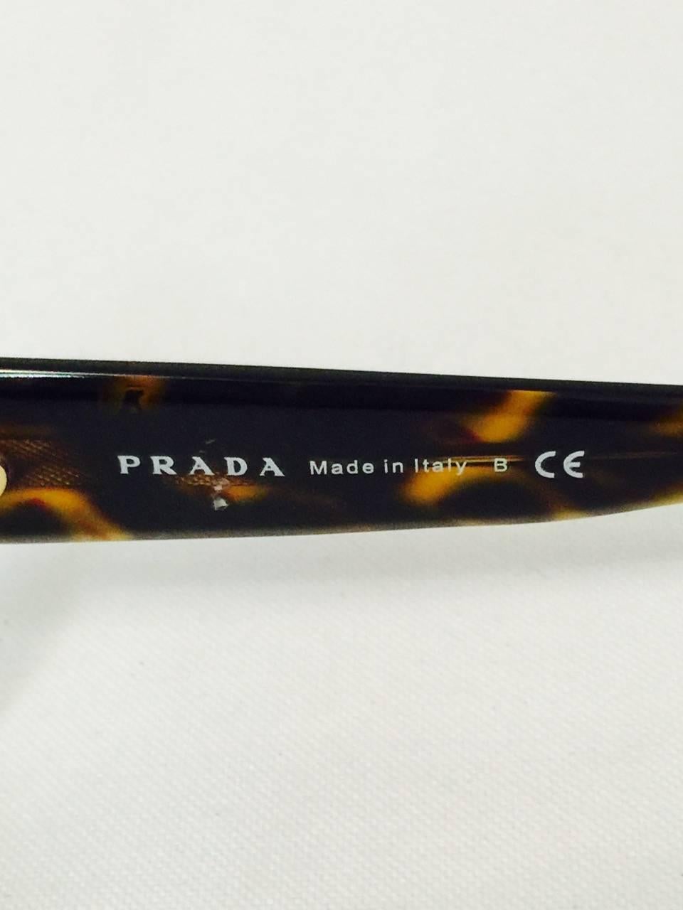 Prada SPR 31N Schildpatt-Sonnenbrille im Zustand „Neu“ in Palm Beach, FL