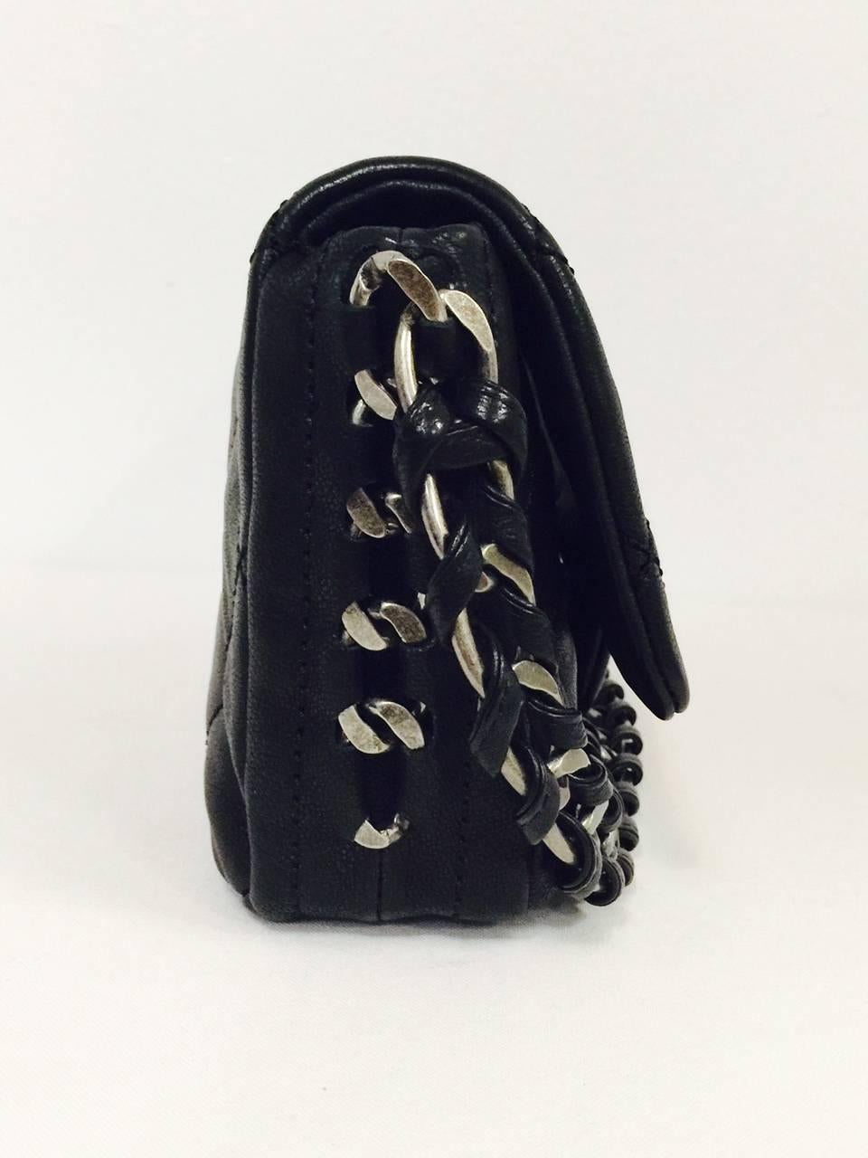 Chanel - Sac classique à rabat simple avec matériel en rhodium 1
