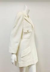 Chanel 2009 Cruise Collection Ivory Cotton Swing Coat
