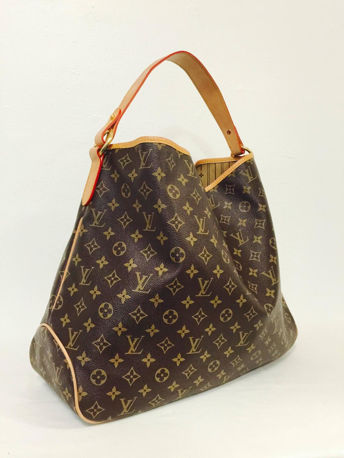 New Louis Vuitton Montaigne MM handbag strap in brown monogram canvas, GHW  For Sale at 1stDibs