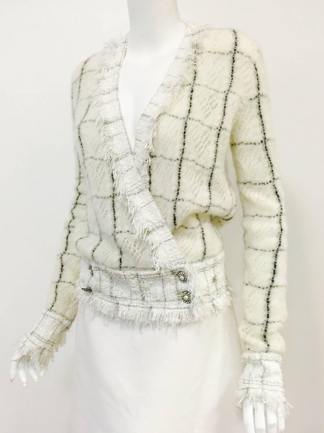 chanel sweater mohair mix