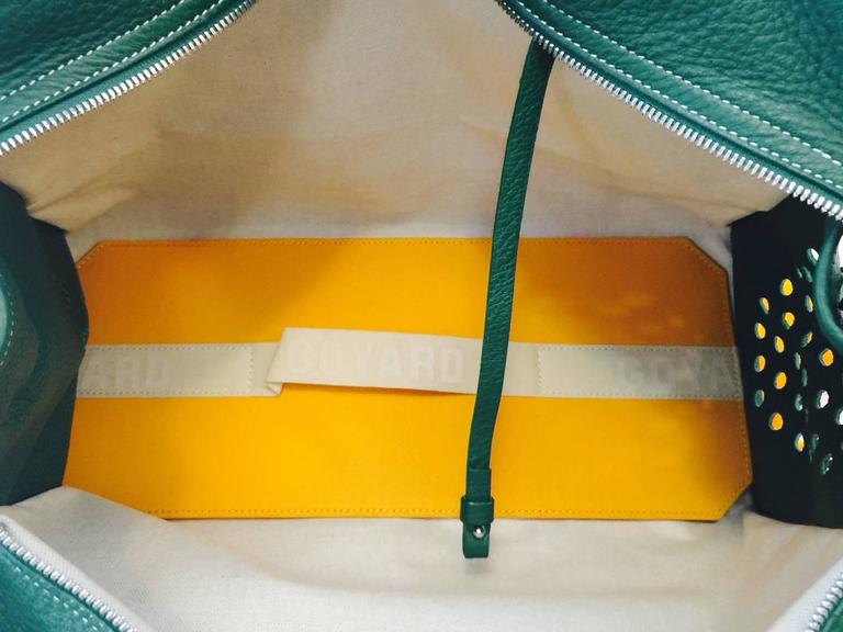 Goyard Sac Hardy Pet Carrier Yellow Tote Bag
