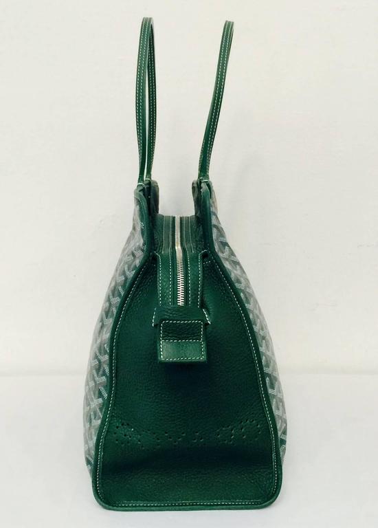 Goyard Green Goyardine Canvas Sac Hardy Pet Carrier PM at 1stDibs