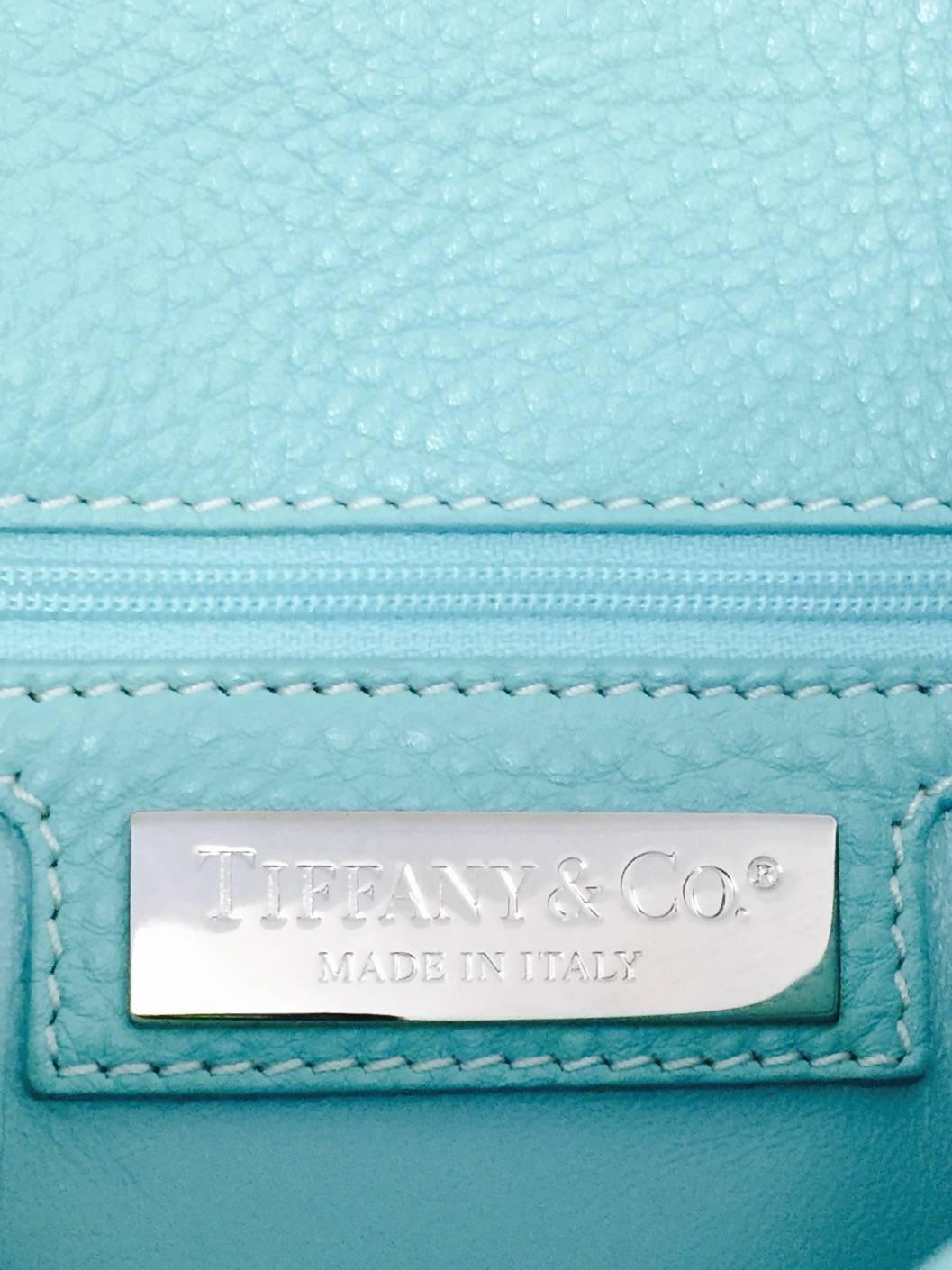 Tiffany & Co. Robin Egg Blue Metropolitan Cross Body Bag Above Excellent  2