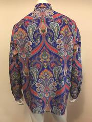 Men's Ralph Lauren Purple Label Paisley Print Polished Cotton Shirt