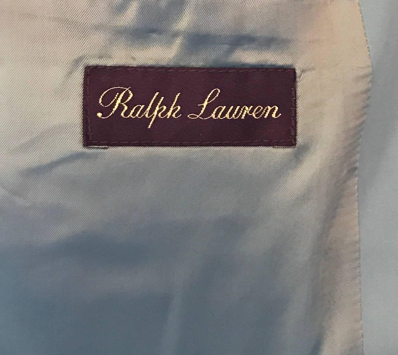 Men's Ralph Lauren Purple Label Lightweight Fully Lined Cotton Sport Coat In New Condition In Palm Beach, FL