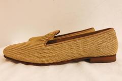 Men's Stubbs & Wooton Iconic Natural Straw Indoor/Outdoor Slippers Size 11