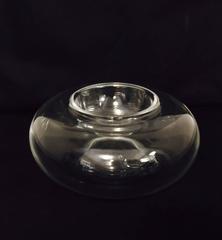 Men's Crystal Vesuvius Caviar Serving Dish with Lift Out Bowl and Cooling Bowl