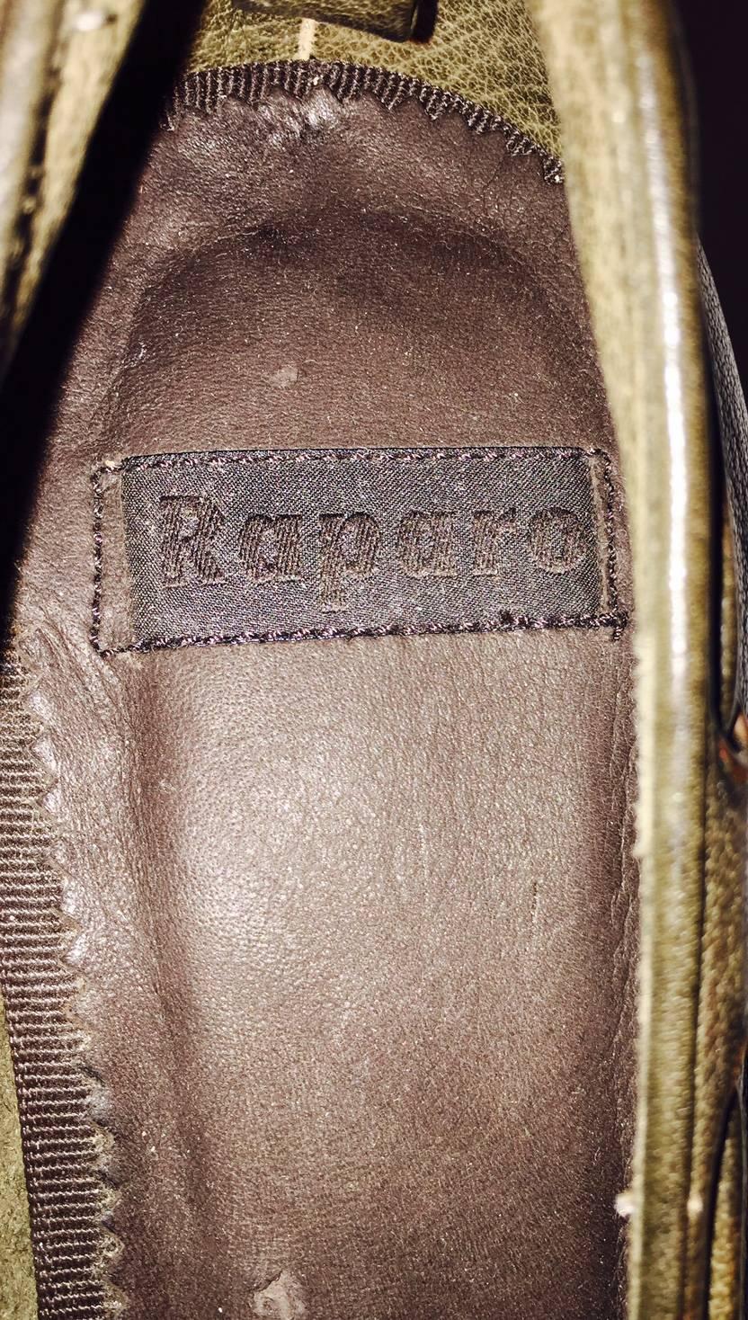 Men's Raparo Italian Tassel Loafer in Antiqued Olive/Brown Size  8 1/2 In New Condition In Palm Beach, FL