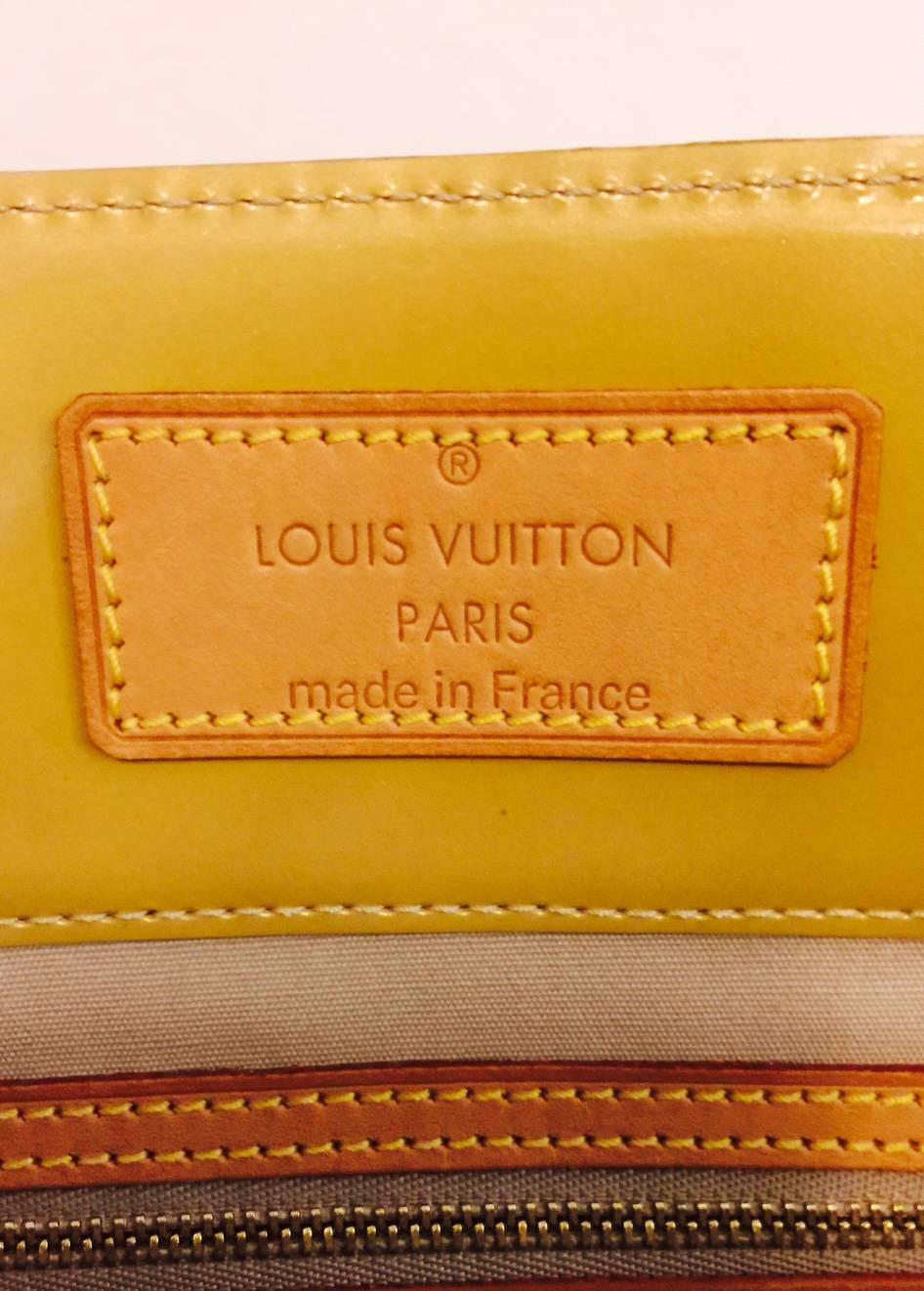 Louis Vuitton Jaune Passion Monogram Vernis Reade GM Tote Bag 2