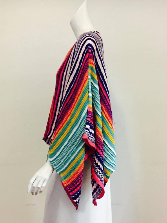 Missoni Multicolor Wool Women Poncho