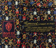Men's Gucci Tie Perfect for the Triple Crown! Jockeys Jostling for Position!