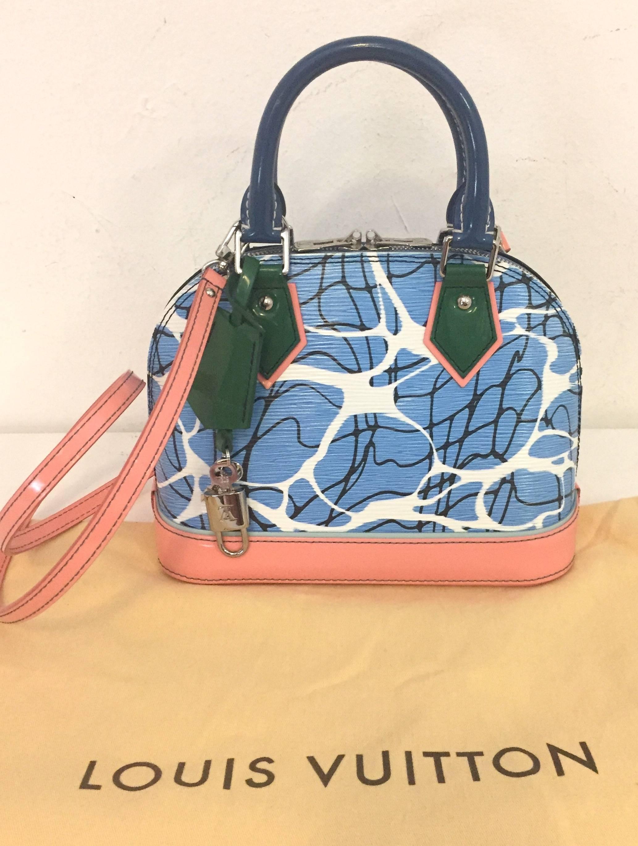 Lively Louis Vuitton Alma BB Mini Bag in Vibrant Multi Colors  In Excellent Condition In Palm Beach, FL