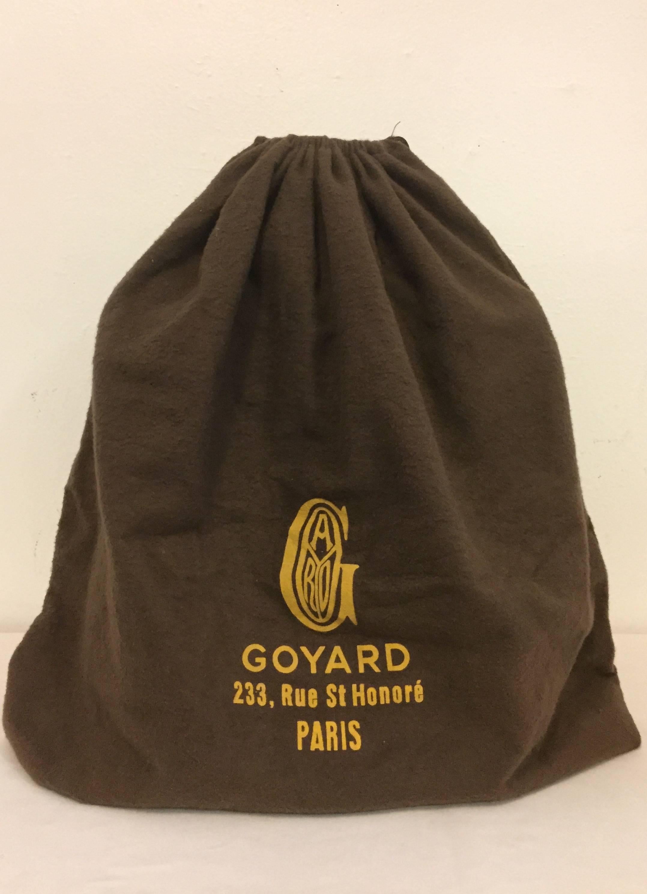 Grand Goyard Handbag in Traditional Brown and White Print 3