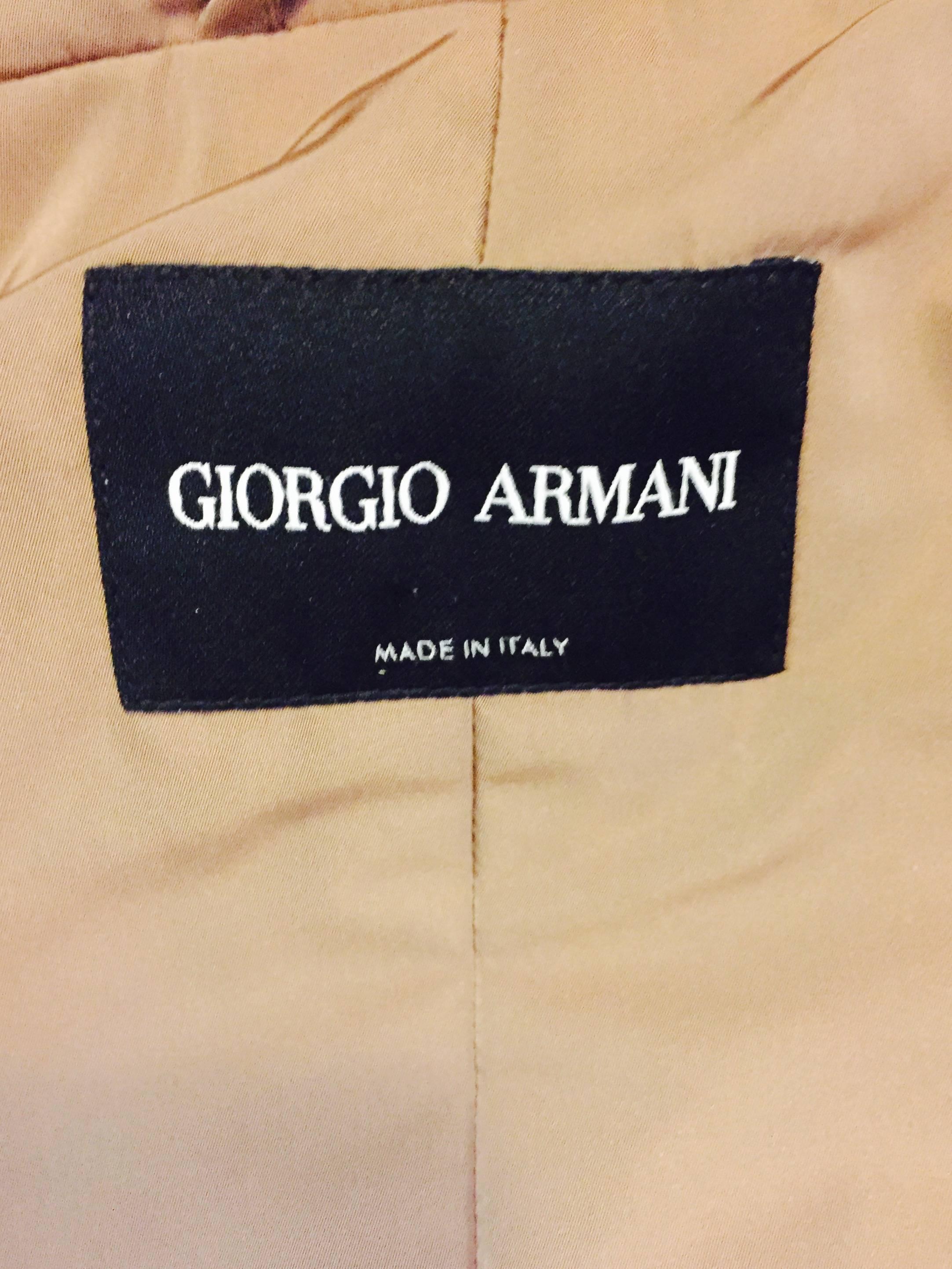 Giorgio Armani Practical Windbreaker Jacket in Taupe For Sale 1