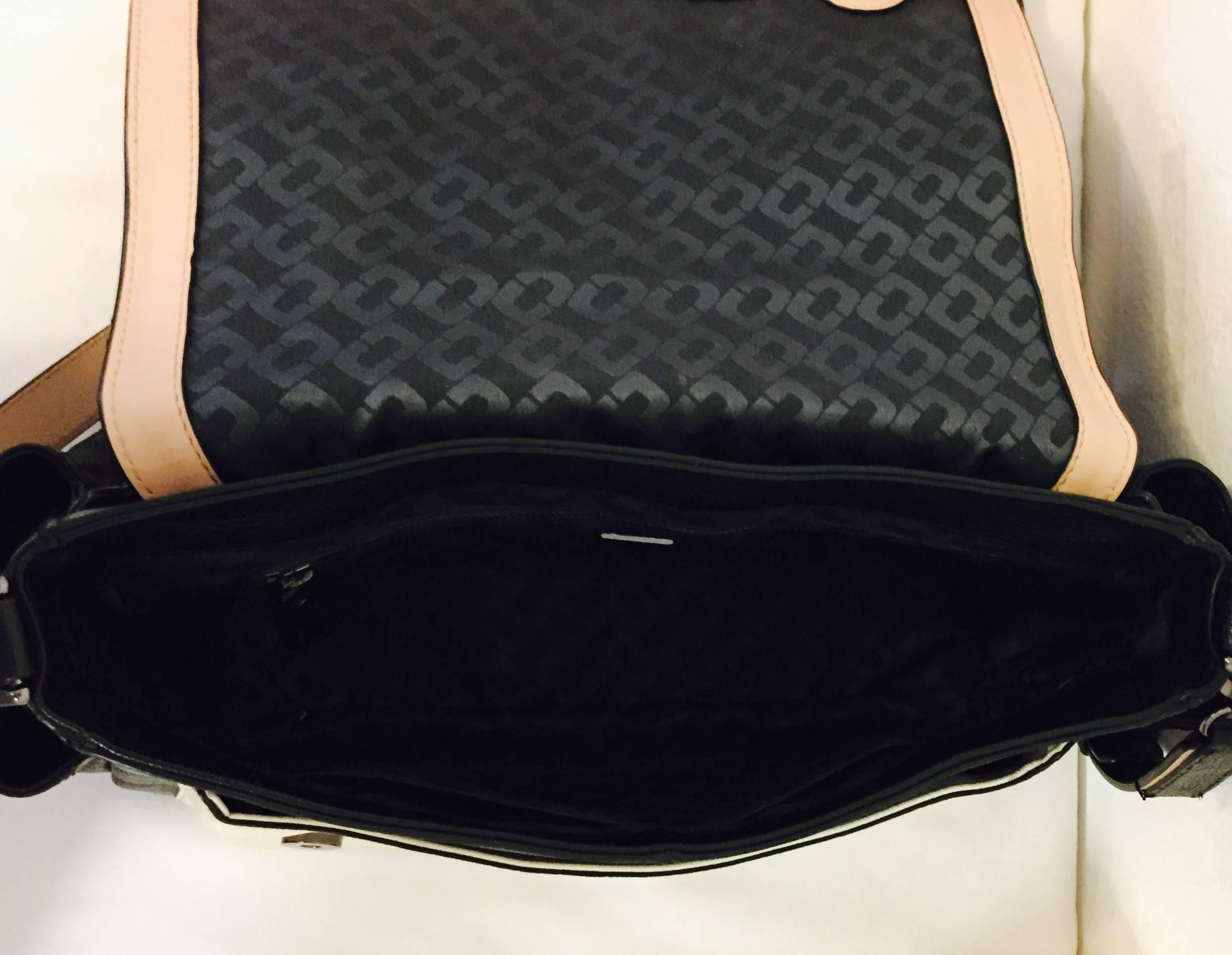 Dynamic Diane von Furstenberg Trendy Multi Leather Beige/Black/Brown Bag 3
