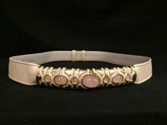 Lively Lizard Judith Leiber Pink Quartz Belt