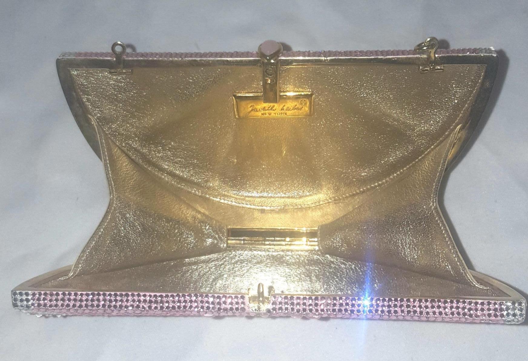 Judith Leiber Pink  and White Grapefruit Slice Clutch 1