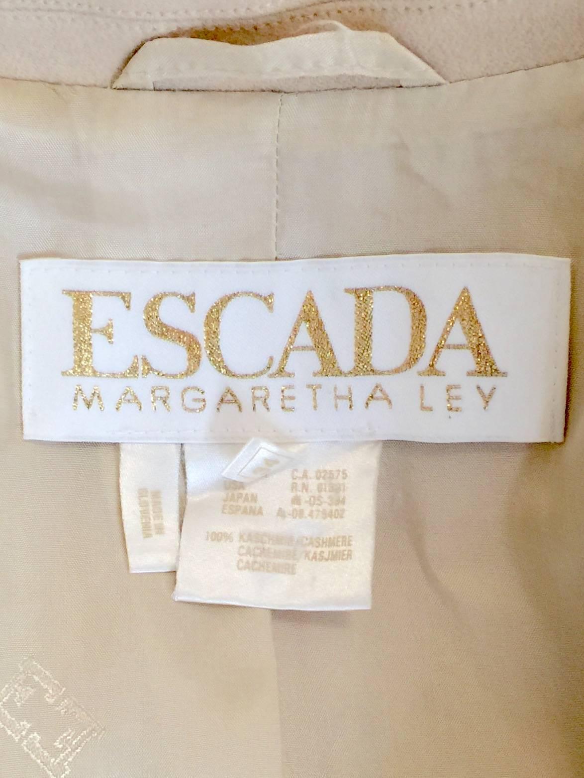Men's 1990s Escada by Margaretha Ley Classic Camel Cashmere Blazer  For Sale