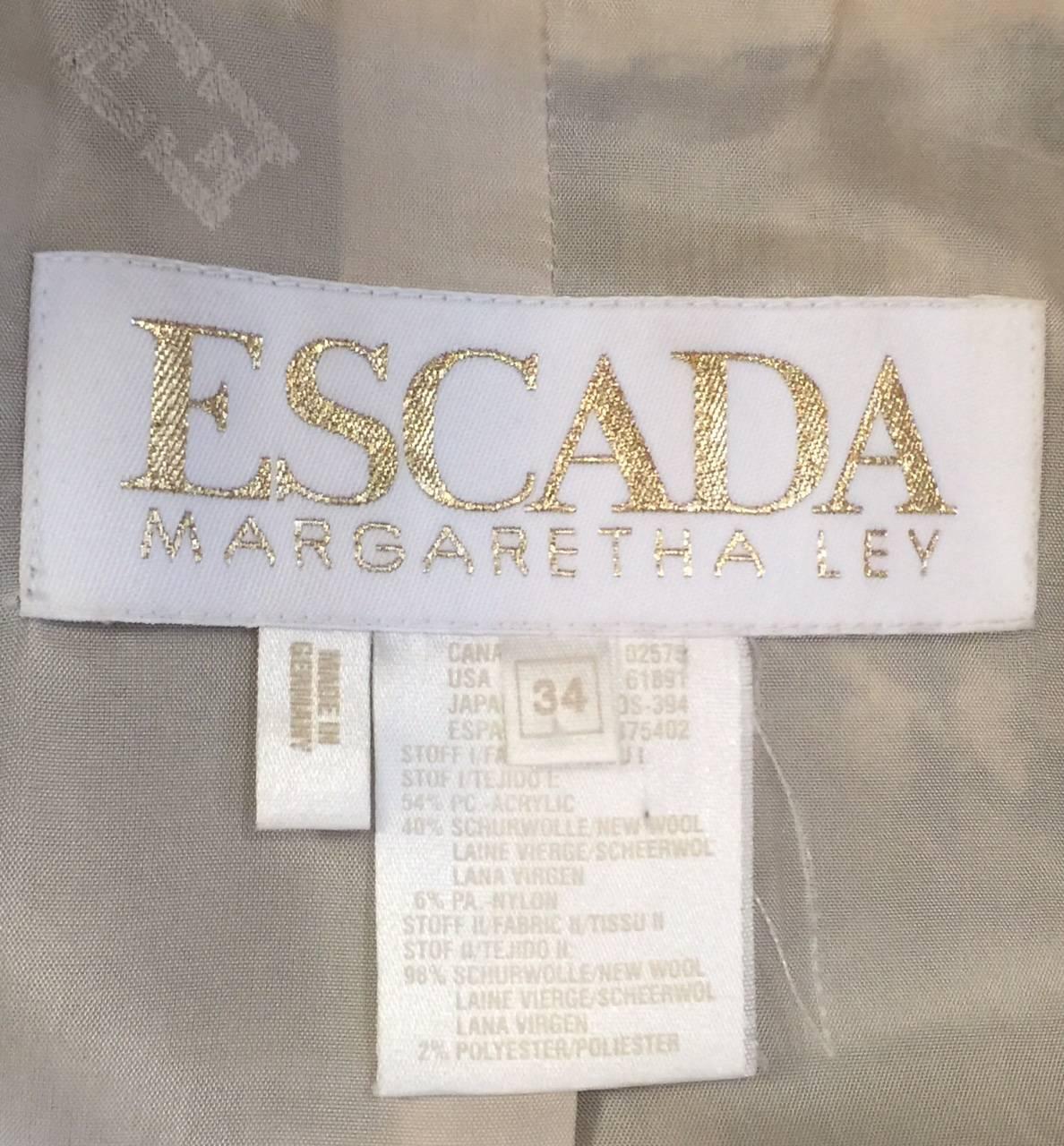 1990s Escada by Margaretha Ley Houndstooth Chenille Jacket  For Sale 2
