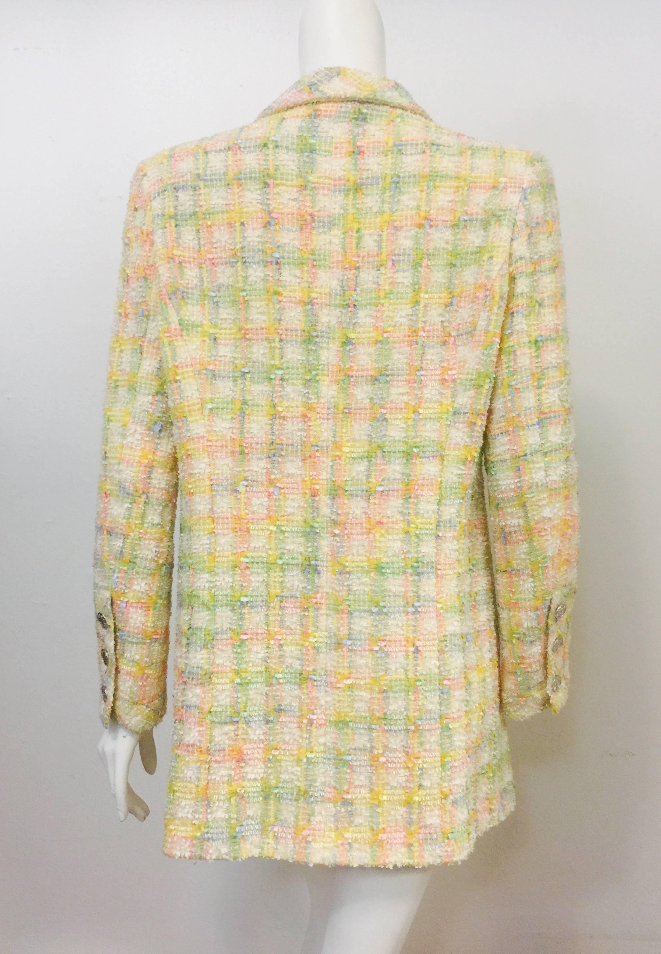 pastel tweed jacket