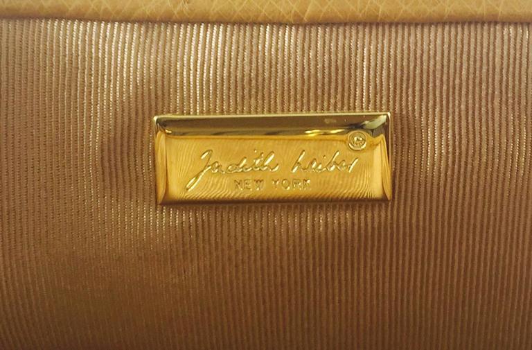 Vintage Judith Leiber Honey Tan Ostrich Shoulder Bag at 1stDibs