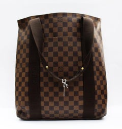 LOUIS VUITTON Damier Canvas Beaubourg Tote Bag