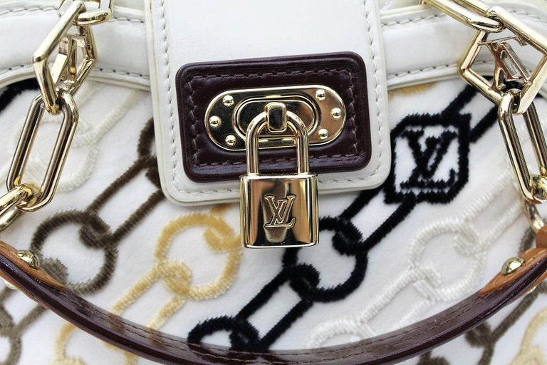 Louis Vuitton Brown/White Monogram Coated Canvas Linda Charms Bag Louis  Vuitton
