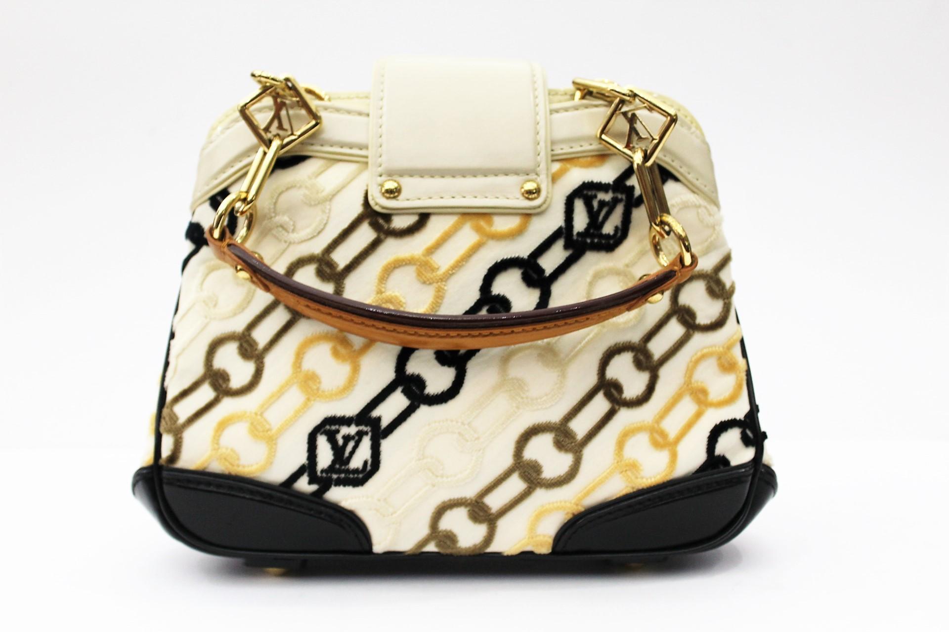 LOUIS VUITTON Limited Edition Charms Velvet Chains Mini Linda Bag 1