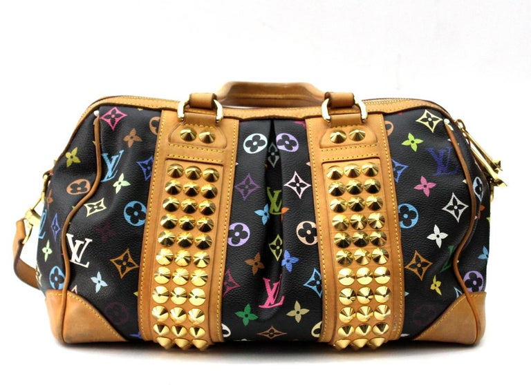 Courtney Mm Monogram Multicolor Shoulder Bag (Authentic Pre-Owned