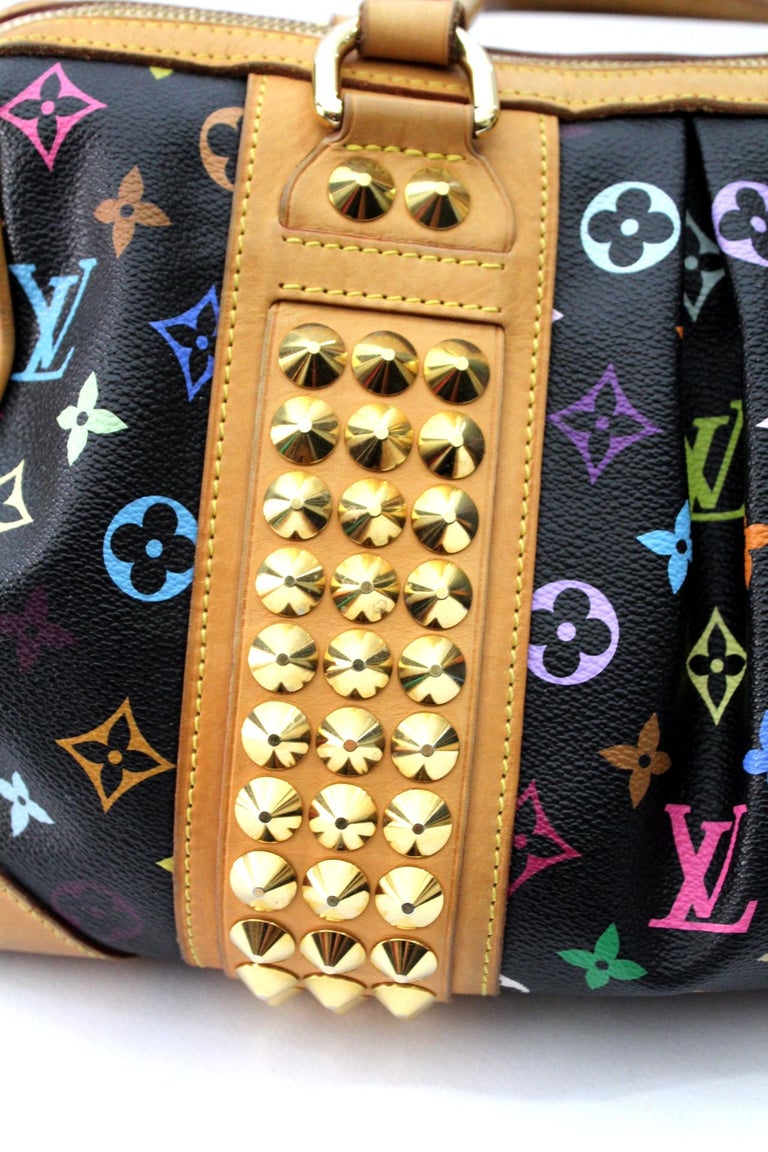 Courtney Mm Monogram Multicolor Shoulder Bag (Authentic Pre-Owned