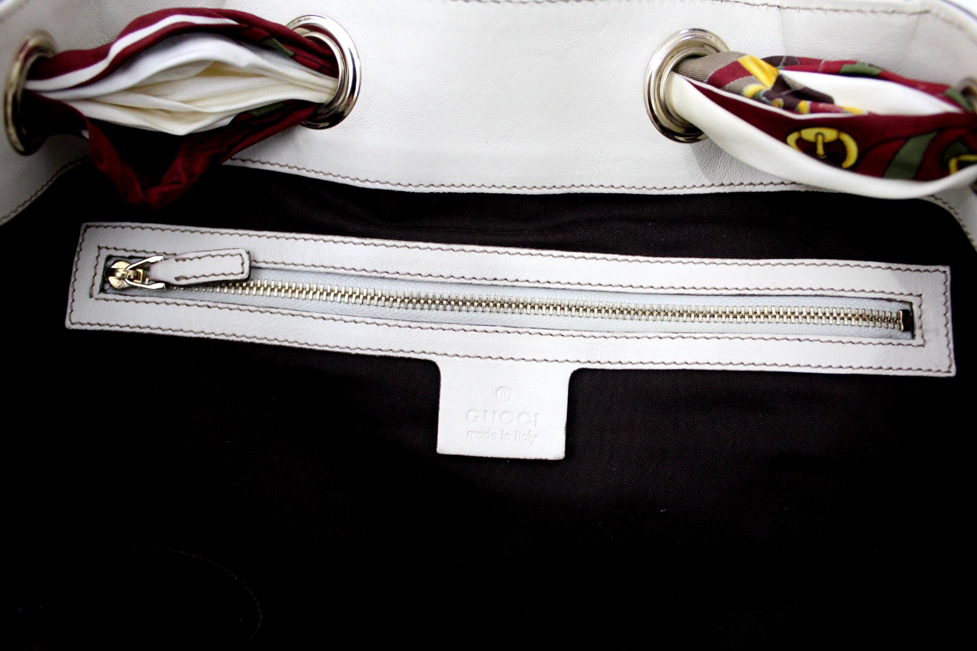 Gucci Beige/White GG Canvas Positano Large Tote Bag 2