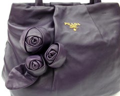 Prada Purple Leather Bag