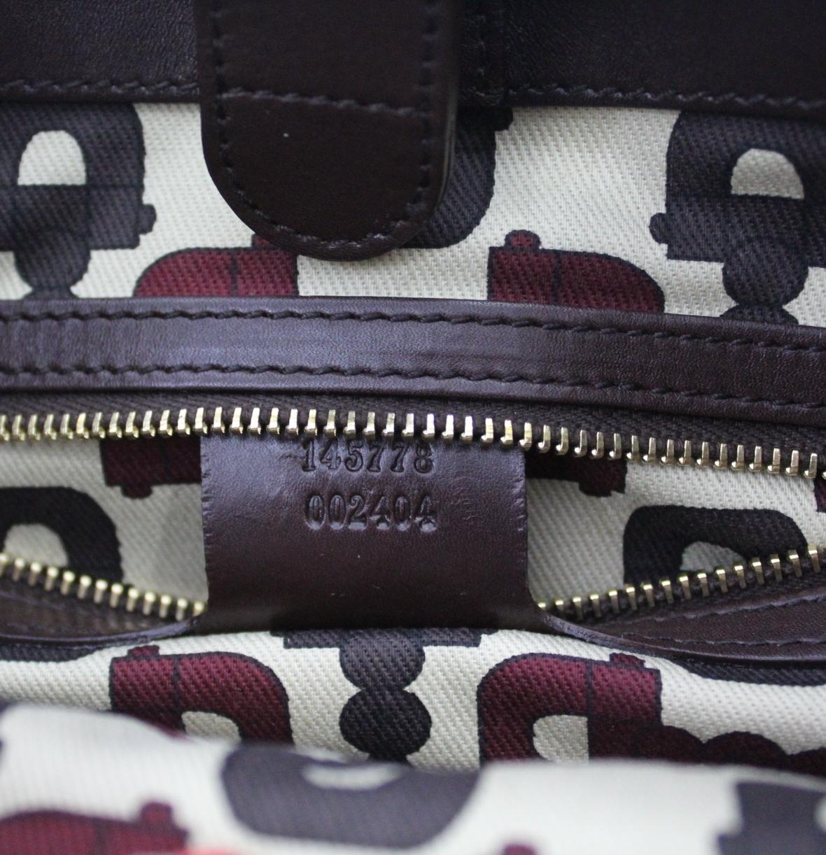 Gucci Mahogany Leather Shoulder Bag 3