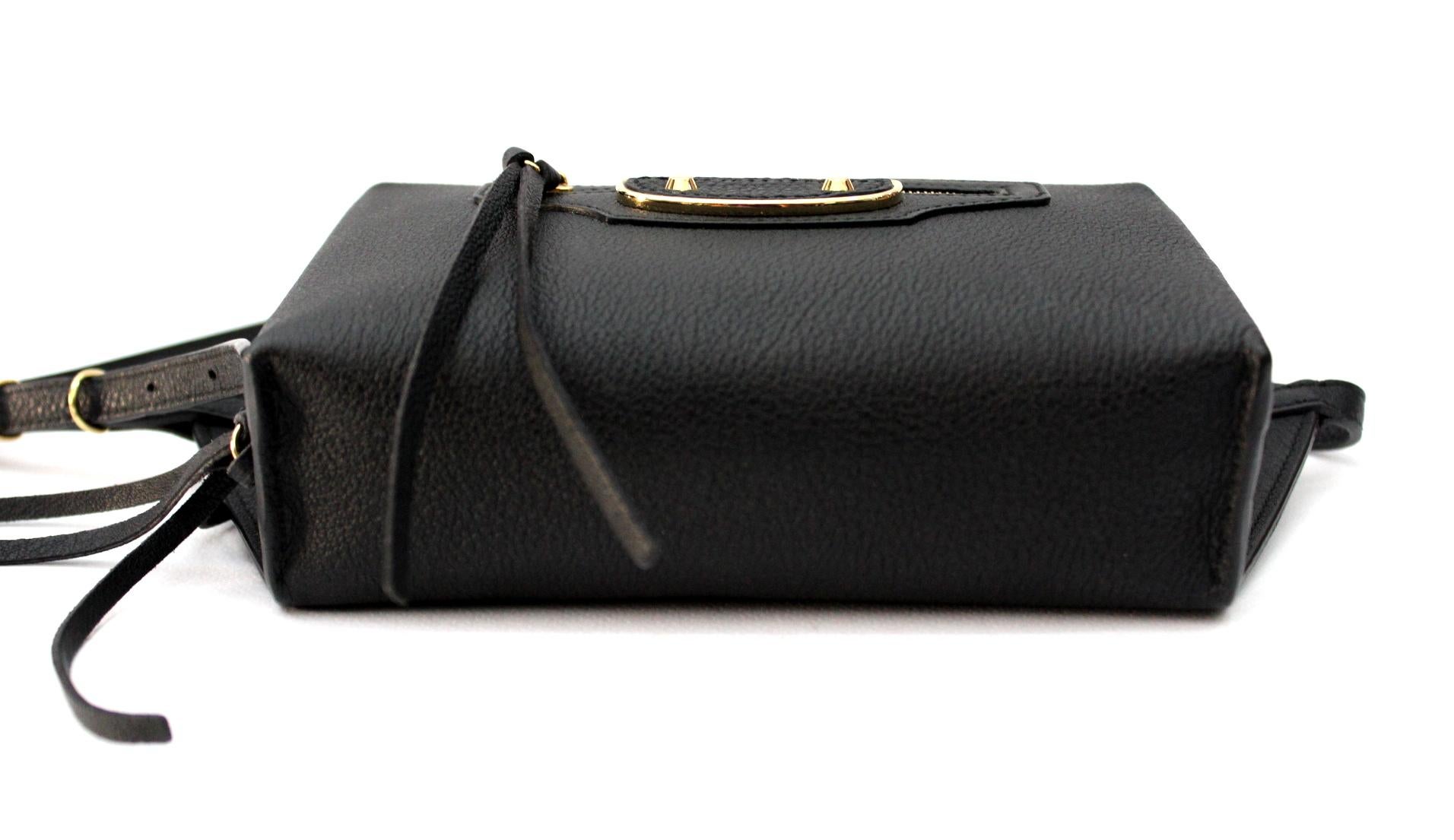 Balenciaga Black Leather Belt Bag  In Excellent Condition In Torre Del Greco, IT