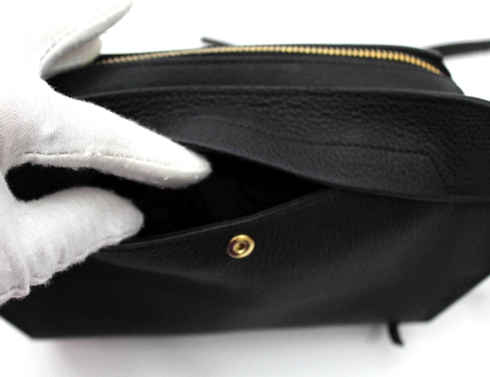 Balenciaga Black Leather Belt Bag  2
