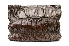 Prada Ematite Vernice Gaufrè Leather
