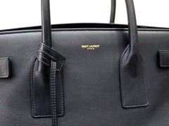 Yves Saint Laurent Blaue Ledertasche Sac de Jour