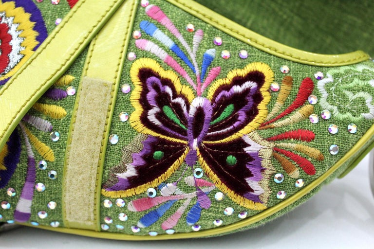 Dior Saddle Vintage Bag Limited Edition Butterfly at 1stDibs dior