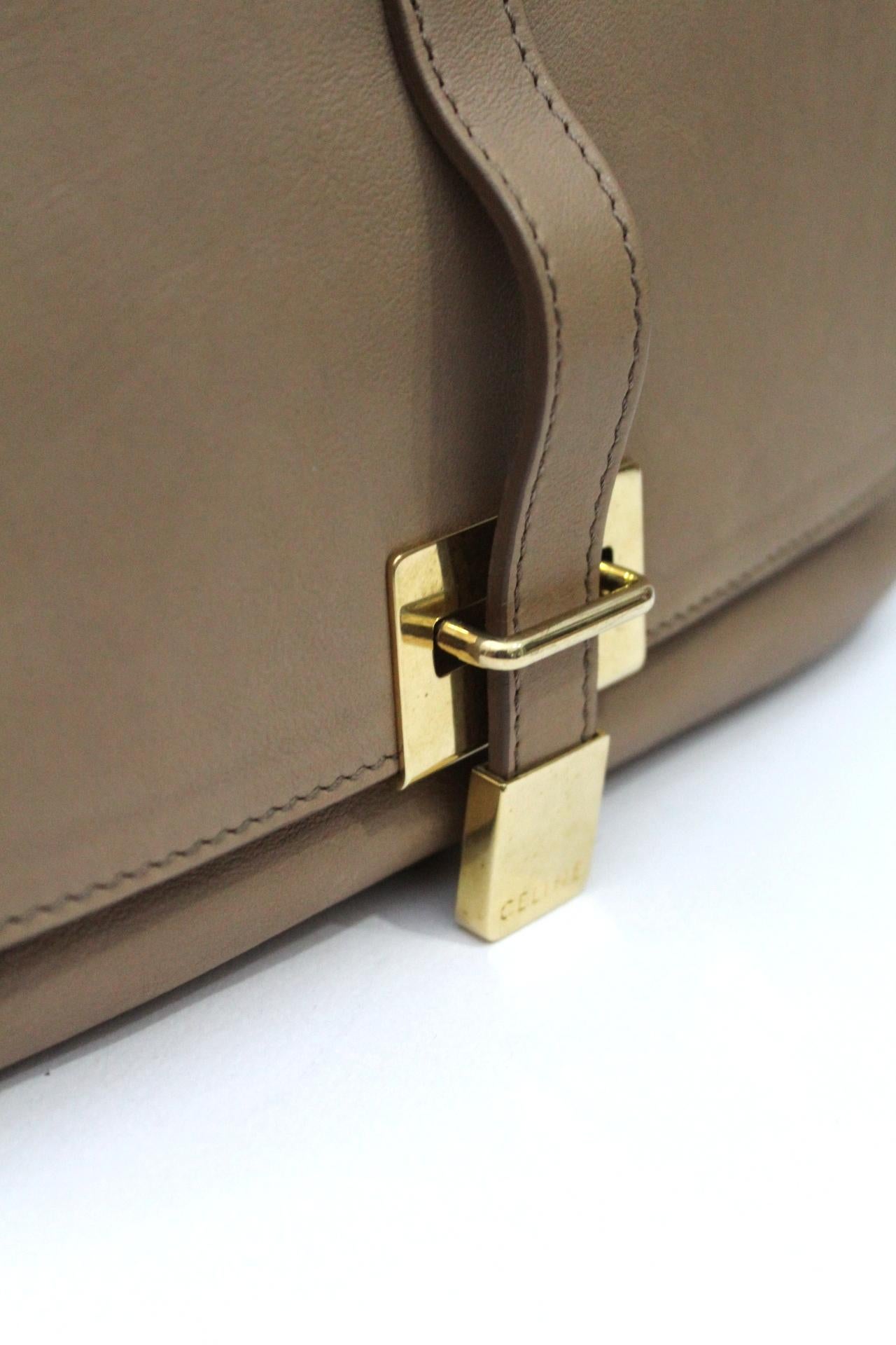 Brown Cèline Leather/Suede CrossBody Bag