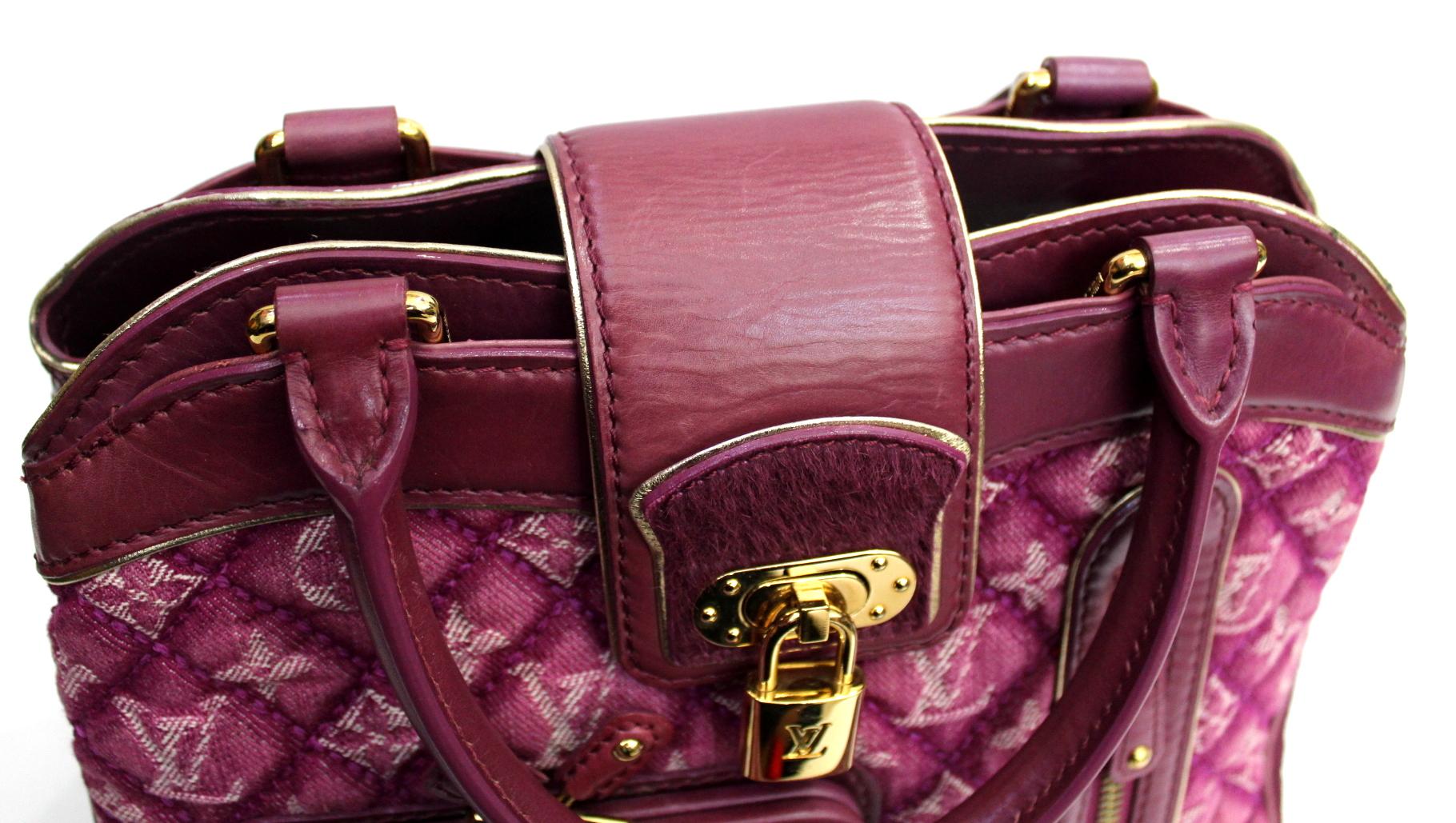 Women's 2006 Louis Vuitton Fuchsia Denim and Leather Limited Edition Bag