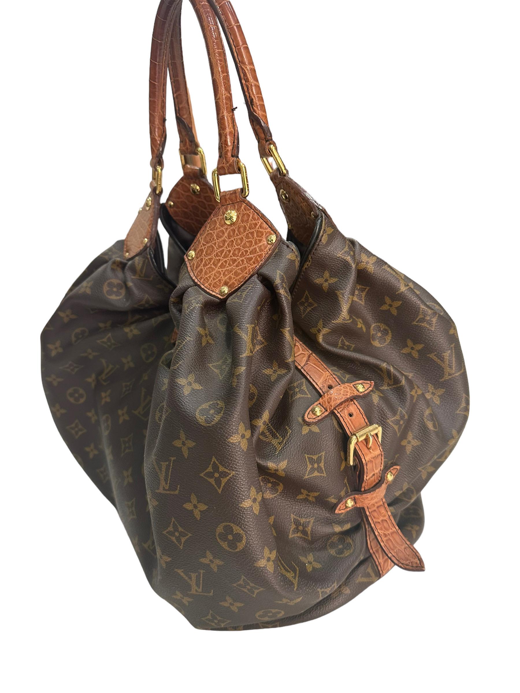 Women's 2009 Louis Vuitton Surya Monogram Hobo Bag Leather Limited Edition 