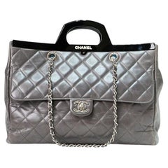 Chanel Delivery Tote Trapuntata Grigia