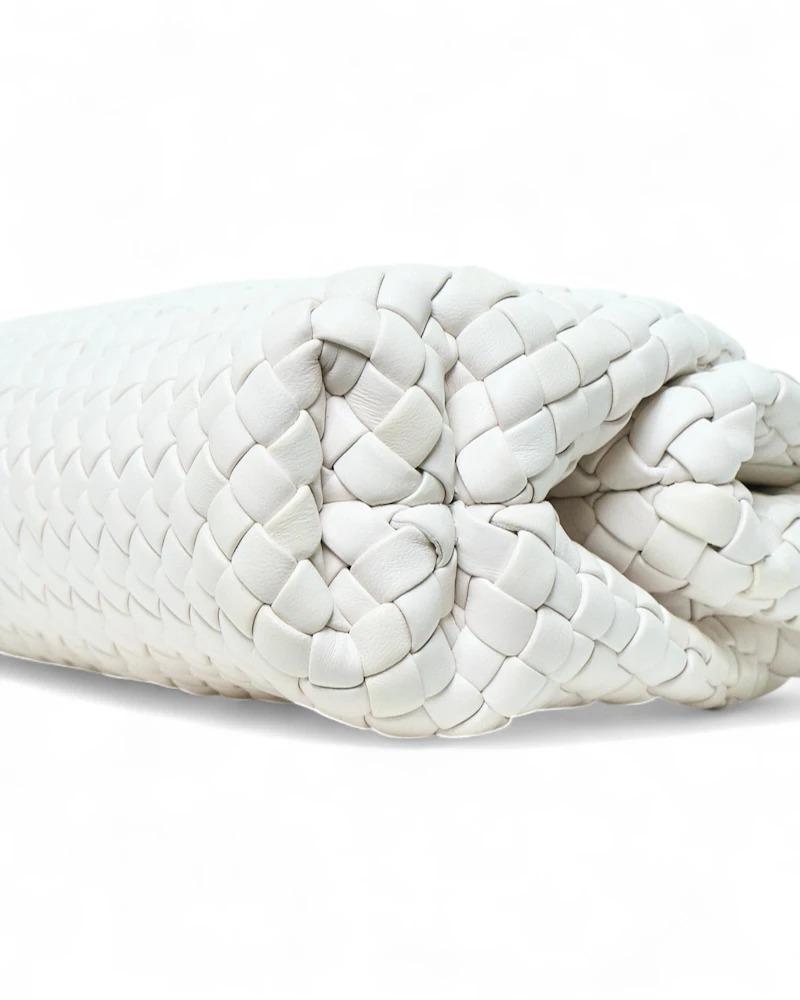 Bottega Veneta Handle Small Intrecciata Bianca in vendita 2