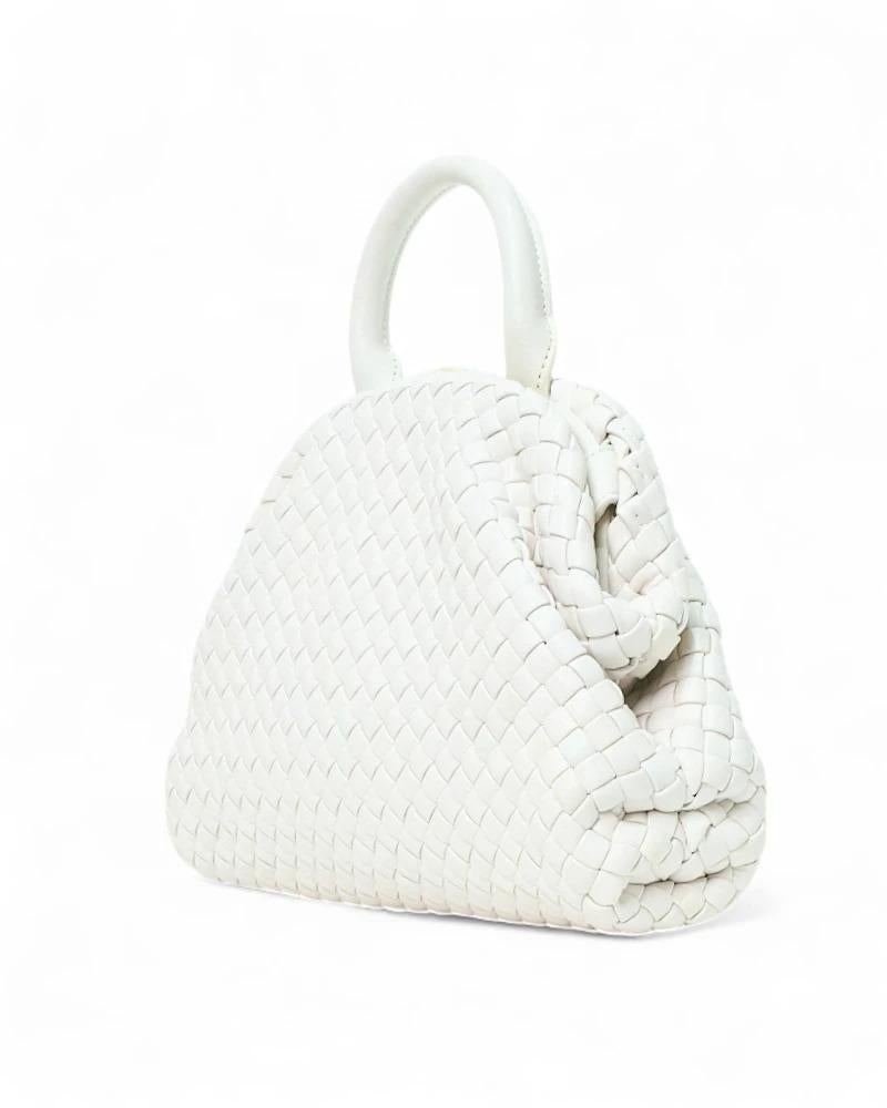 Bottega Veneta Handle Small Intrecciata Bianca in vendita 6