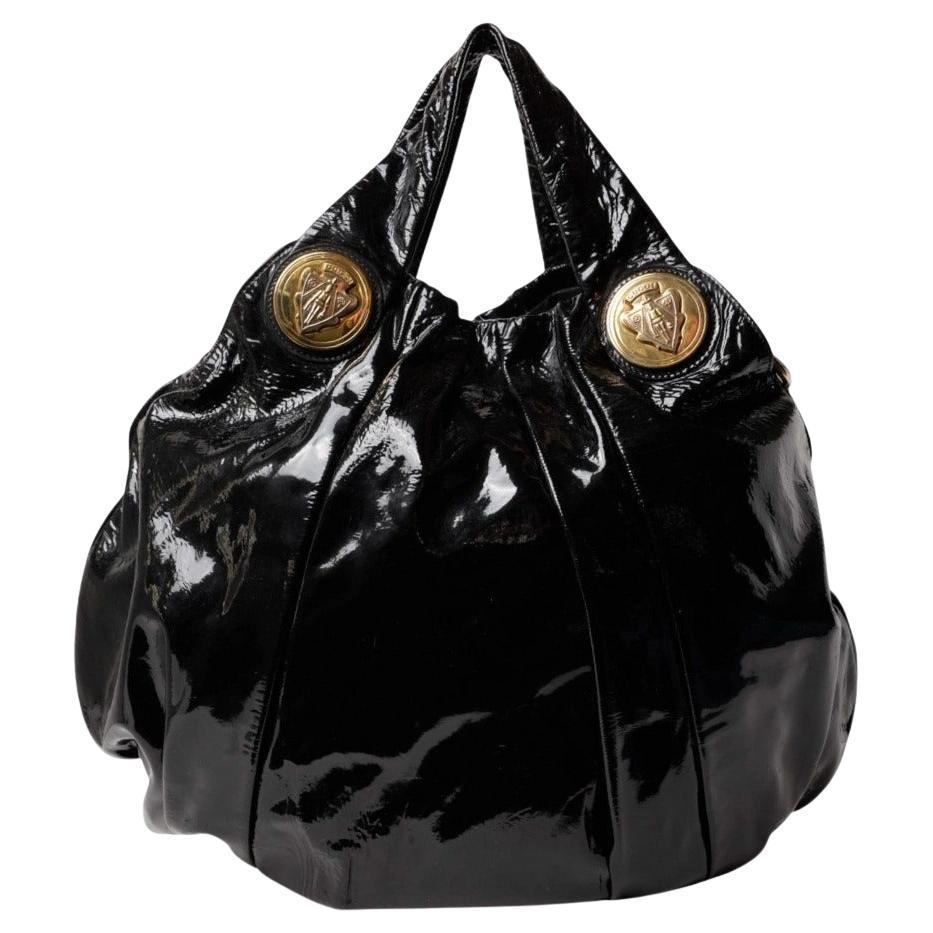 Gucci Shopper Hysteria Large Vernice Nera in vendita
