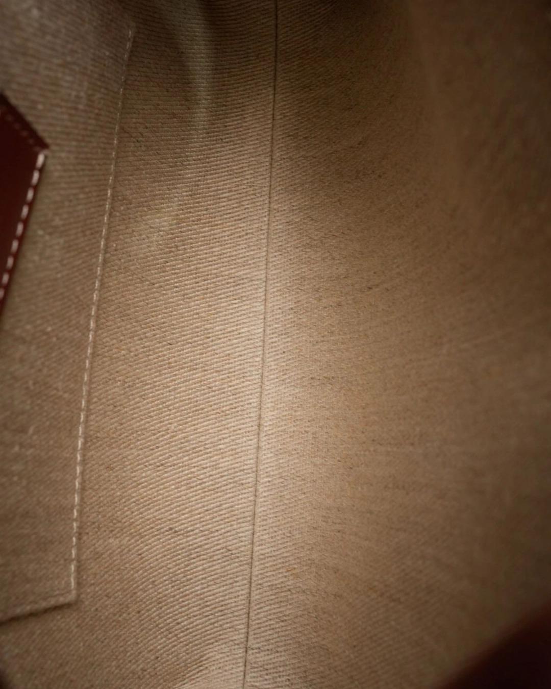 Donna Chloé Tote Woody Small Lino Marrone in vendita