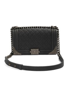 Chanel Boy Quilted Gray