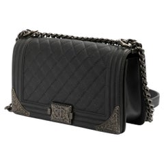 Chanel Boy Quilted Gray